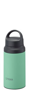 タイガー ハンドル付き 真空断熱ボトル 0.4L スプラウト MCZ-G040 GS 【Tiger ステンレス ボトル 水筒 グリーン パッキン 一体 シームレス おしゃれ 軽量 軽い 保冷 底カバー シック マット 持ち運