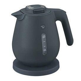 象印 電気ケトル 1.0L ソフトブラック CK-DC10 BM 【ZOJIRUSHI ケトル すぐに 沸く スピード ロック 安全】