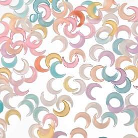 ＼本日P5倍／【まとめ買いがお得】 ネイルパーツ 月 8mm ミックス 300個 3D クリア 三日月 レジン ネイルアート ジェルネイル ハンドメイド パーツ BD3167