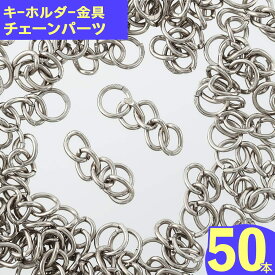【2点以上まとめ買いで得得】 キーホルダー　チェーン　金具　シルバー　50本　ナスカン　パーツ　キーリング　接続金具　ストラップ　連結パーツ　ピアス　イヤリング　チャーム　丸カン　アクセサリー　ハンドメイド　手芸　AP2331