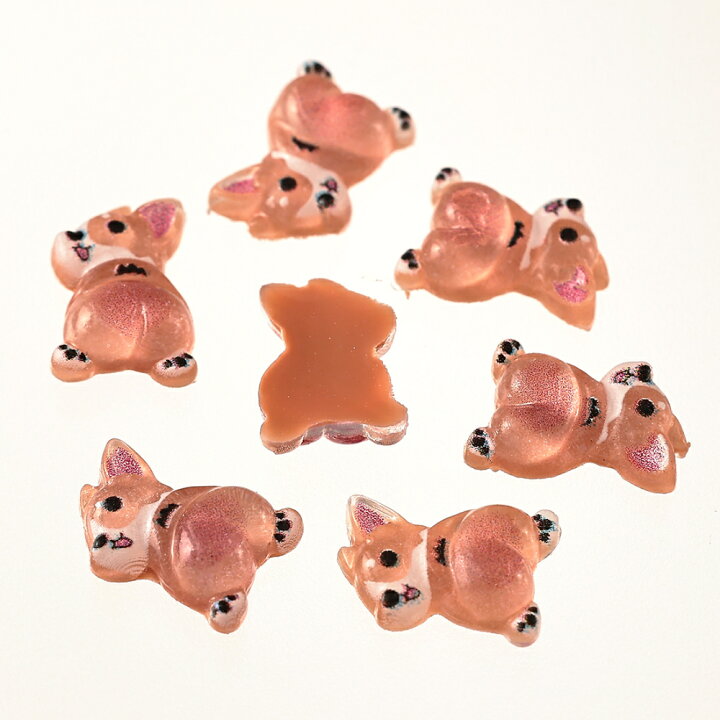 楽天市場】＼本日P最大10倍／【当店買い回りで】 デコパーツ 動物 犬 