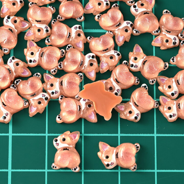 楽天市場】＼本日P最大10倍／【当店買い回りで】 デコパーツ 動物 犬 