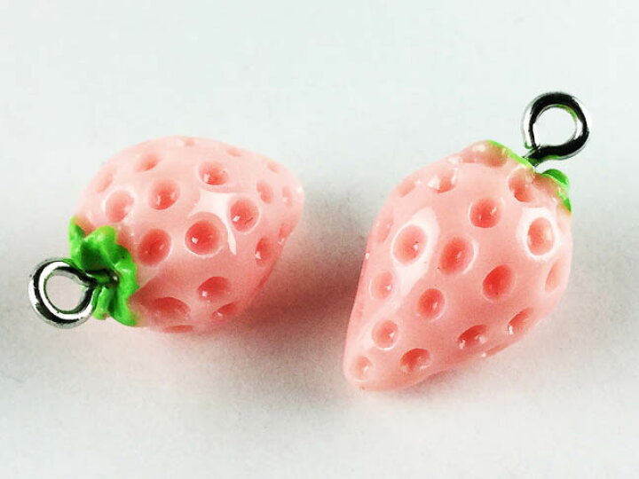 楽天市場 チャーム いちご 10個 ピンク アクセサリーパーツ ハンドメイドパーツ Ap0416 Kkfn