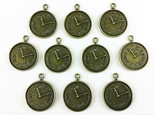 【2点以上まとめ買いで得得】 ミール皿 丸 アンティーク 10個 セット 時計調 金古美 セッティング レジン 台座 手芸 レジン封入 レジンパーツ ハンドメイド アクセサリー