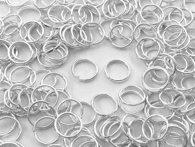 【2点以上まとめ買いで得得】 丸カン シルバー 白銀 6mm 200個 マルカン アクセサリー ピアス イヤリング パーツ 連結パーツ キーホルダー ストラップ 金具 アクセサリーパーツ ハンドメイドパーツ AP0992