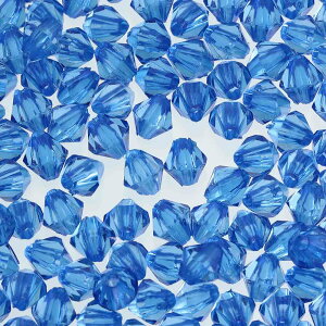 \本日ポイント5倍/【まとめ買いがお得】 ソロバンビーズ 5mm 1000個 セット 青 ブルー 穴あり そろばん ビーズパーツ ハンドメイド 手芸 材料 ロンデルビーズ ストラップ