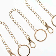 ＼本日P5倍／【まとめ買いがお得】 バッグチャーム　チェーン　パーツ　金具　ゴールド　KC金　14cm　40…