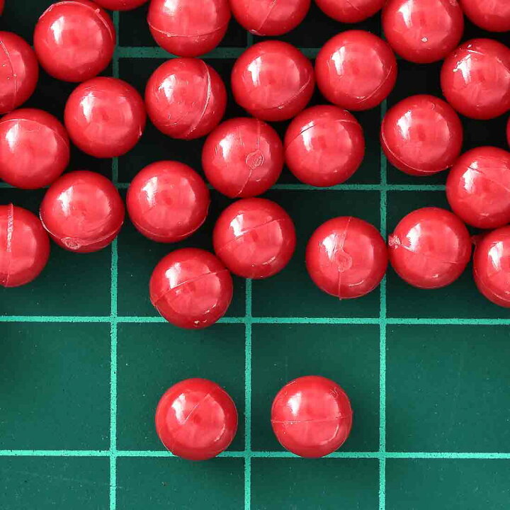 楽天市場】【本日まとめ買い割引クーポン発行中】 ビーズ 6mm 赤 丸 穴 