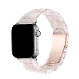 Apple Watch バンド 樹脂製 ブレスレット アイボリー 44mm 【 Series SE/Series 6 / Series 5 / series 4 対応 】ファッション ブレスレット 時計 バンド アップル ウォッチ シリーズ