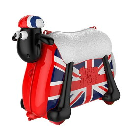 ひつじのショーン 乗って遊べる 子ども スーツケース こども用 乗用玩具 機内持ち込み可 バッグ 旅行 キッズ かばん 乗れるキャリーバッグ Shaun The Sheep Ride on Suitcase British saipo おもちゃ 玩具