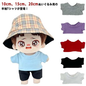 ぬいぐるみ 服 着せ替え ぬいぐるみ用 15cm 10cm 20cm Tシャツ 人形 ぬいぐるみ服 ミニ洋服 可愛い ぬいぐるみ用服 半袖 コスチューム かわいい 衣替え コスプレ ぬい服 ぬいぐるみ 洋服 汚れ防止 プレゼント ハンドメイド アイドル衣装 無地 シンプル 送料無料