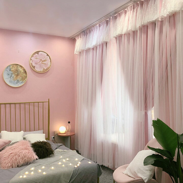 楽天市場 Super Deal P10倍返還 カーテン レースセット 星 透かし オーダーカーテン レースカーテン 遮光 断熱 Uvカット 一体型 姫系 上飾り かわいい おしゃれ 男性 女性 子供部屋 女の子 男の子 女性 ダブル プリンセス 星 彫り透かし エレガント リビング 寝室