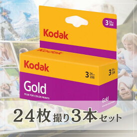 KODAK フィルム gold 200 コダック ゴールド GOLD 35mm カラー ネガ ネガフィルム カメラ 400 - 135 24枚撮 3本セット ISO200 デイライト 6033971