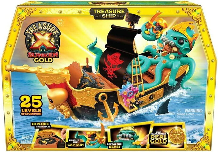 楽天市場】Treasure X トレジャーX 沈没黄金宝船 船 プレイセット 