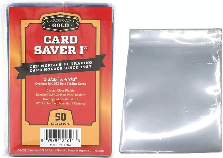楽天市場】PSA鑑定用セット スリーブ50枚付き Card Saver 1 カード 