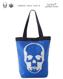 ルシアンぺラフィネ　スカル トートバッグ スパンコール刺繍スカルlucien pellat-finet Skull Bagポップな色使いが魅力のトートバッグシーズンクリアランス