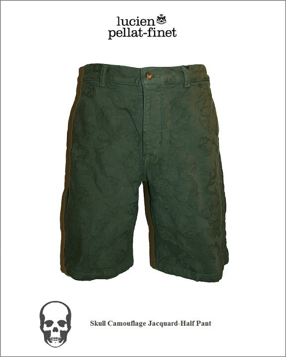 楽天市場】lucien pellat-finet Skull Camouflage Shorts olive  