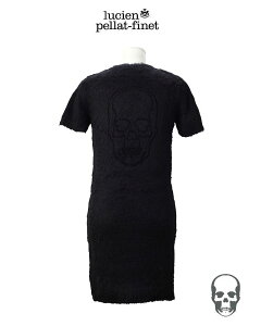 ���V�A���y���t�B�l�ylucien pellat-finet�hSkull�@silk Knit.One-piece�z�y�X�J�� �V���N100���j�b�g�����s�[�X�h�����p�z