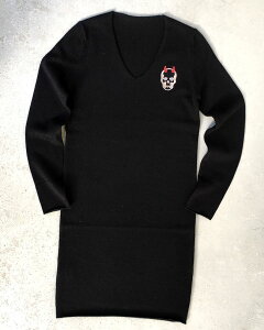 ���V�A���y���t�B�l�@�S�X�J�� �J�V�~���j�b�g�����s�[�X�����plucien pellat-finet Oni-Skull.Cashmere.Knit.One-Piece