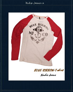 Nudie Jeans �k�[�f�B�[�W�[���Y BlueRibbon �v�����gT�V���c �x�[�X�{�[���V���c �������K�i