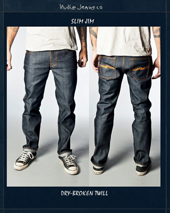 楽天市場】【NudieJeans”SlimJim”DryBrokenTwill】【ヌーディー