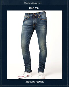�k�[�f�B�[�W�[���Y�@NudieJeans�@�e�[�v�e�b�h�@�u���[�^�[���C���@Org BlueTurmoil L30�e�[�v�e�b�h�@Org BlueTurmoil