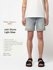 ヌーディージーンズ ショートパンツ　ジョシュ ショーツ　短パン　インディゴ　デニムNudieJeans JOSH SHORTS LIGHT GLOWスウェーデン　デニム