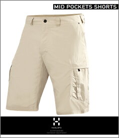 HAGLOFS Mid Pocket Shorts Men's LimeStoneホグロフス正規品 ミッド ポケット ショーツ