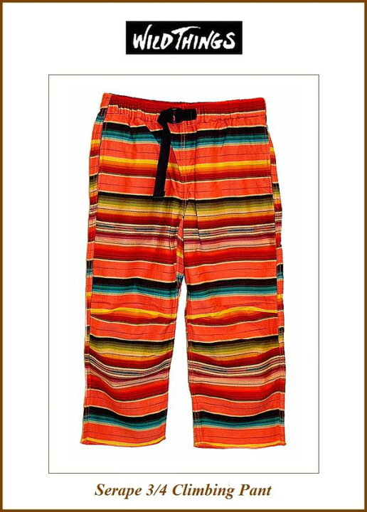 楽天市場 Wild Things ワイルドシングス セラぺ ショーツ Serape 3 4ショーツ ７分丈 ピンク Xs Knock Knock Puchic