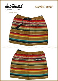 ワイルドシングス　Wild Thing　セラぺ　スカート　SERAPE”Skirt　カーキ　女性用　レディース　キャンプ　アウトドア