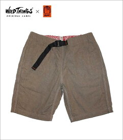 ワイルドシングス　カトー　ダブルネーム　デニム　クライミングショーツ　綿麻Wildthings　Kato　DenimClimbingShorts　Beige