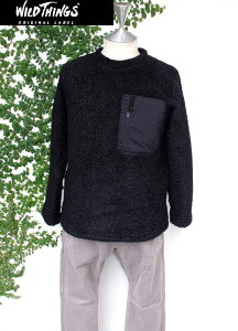 �yWild Things Monster-Fleece Crew-Top�z�y���C���h�V���O�X �����X�^�[�t���[�X�E�N���[�g�b�v �u���b�N�z