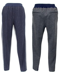 radiance de SYHSE���f�B�A���X �h �V�Z�X�g���C�v.�R���r�l�[�V�����p���c�hBON BONS PANTS navy/grey