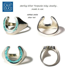 CALIFOLKS@JtH[NX@z[XV[@CC@^[RCY@O@Y@Vo[925Horseshoe Inlay Turquoise Ring JtHjA@LA@AJ@ChCUSA