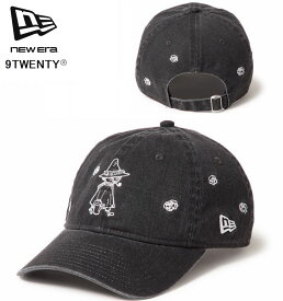 ニューエラ　NEWERA　9TWENTY　Moomin Flower スナフキン イタリアンウォッシュ ブラック　限定モデル　ベースボールキャップ　在庫限り　15154847　世界中で愛されるムーミンとのコラボレーション　※北海道沖縄離島発送不可