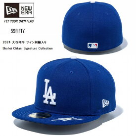ニューエラ　NEW ERA　59FIFTY　大谷翔平　サイン入り　ロサンゼルス・ドジャース　ダークロイヤル　Shohei Ohtani Signature Collection　限定モデル　在庫限り　14384008　※北海道沖縄離島発送不可
