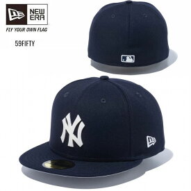 ニューエラ　NEW ERA　59FIFTY　MLB Leather Logo　ニューヨーク・ヤンキース　ネイビー　レザーパッチ　限定モデル　 13751132