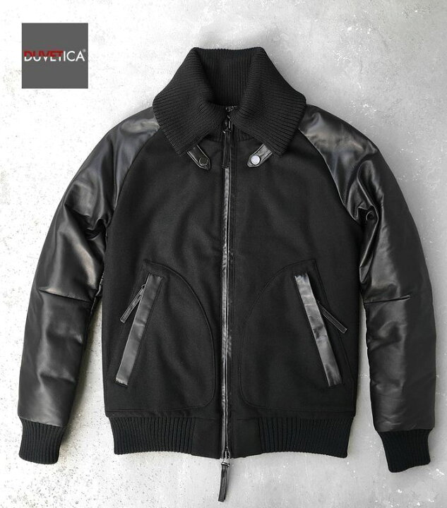 楽天市場】秋冬 DUVETICA ポリニーチェ レザー ウール ボンバー 