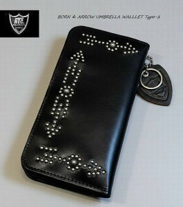 HTC�@�n���E�b�h�g���[�f�B���O�J���p�j�[�@�{�[�����A���[�@�|��@�E�H���b�g�@�����O�@�A�����J���@�X�^�b�Y�@�^�C�v1�@�����zHollywoodTradingCompany�@ Born��Arrow Umbrella LongWallet Black/Silver