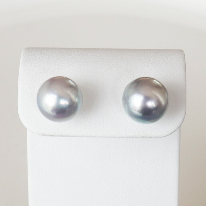 楽天市場】あこや真珠 ネックレス ピアス セット 9.5-10.0mm セミ  