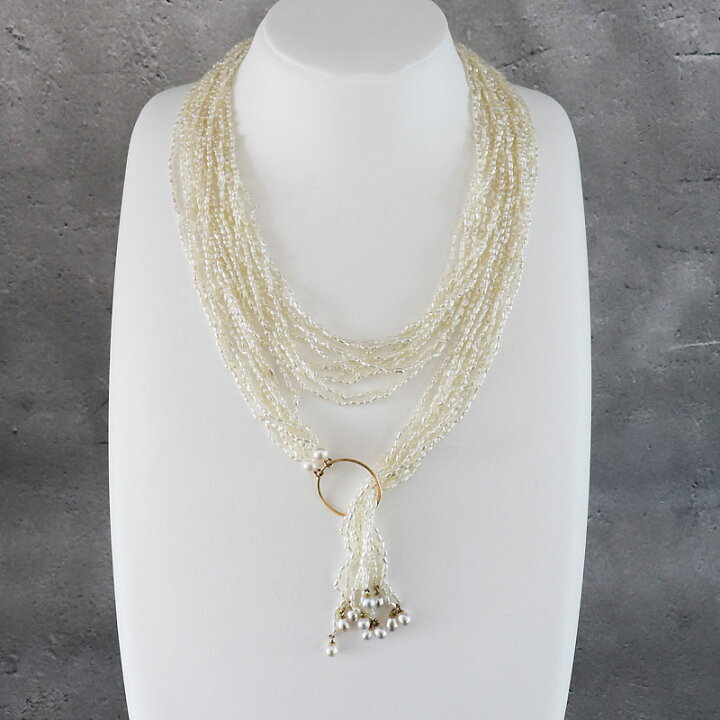 楽天市場】あこや真珠ケシ あこや真珠 ラリエット ロングネックレス 10  