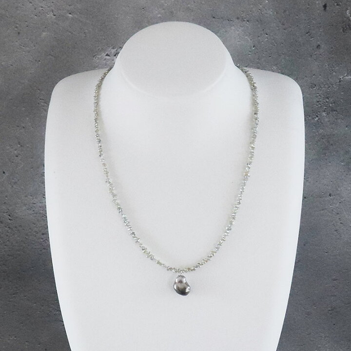 楽天市場】あこや真珠ケシ 黒蝶真珠ケシ ネックレス ナチュラルグレー  