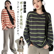 楽天市場】マルチボーダー ロンtの通販