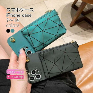 iPhone14 �P�[�X �V�����_�[�t�� �J�[�h����t�� iPhone13 mini 12 pro max �X�}�z�P�[�X �΂ߊ|�� �D���� ���K���� �g�� �J�o�[ �ϏՌ�