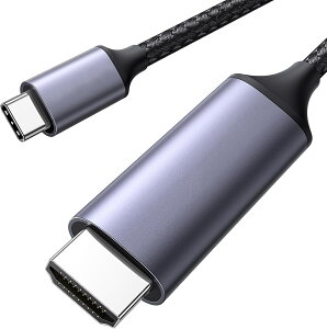 USB Type C HDMI �ϊ��P�[�u�� 1M 4K@60Hz USB C HDMI �ϊ� �y�P�����ʐM�z�yDP Alt���[�h���܂�USB-C�����Ή��zThunderbolt 3/4 MacBook/MacBook Air/MacBook Pro/Galaxy�ȂǑΉ� 1M