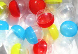 ガチャガチャ 空カプセル 65 サイズ 50個セット（カラーアソート）新品 イベント ビンゴ 景品 子供会 縁日 二次会 福引 福引用抽選器