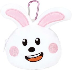 たべっ子どうぶつカラビナ付きぬいぐるファスナーMCうさぎちゃん
