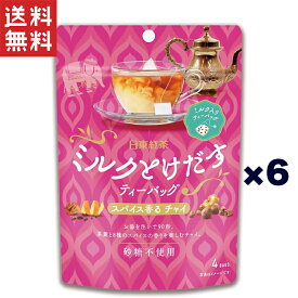 三井農林 日東紅茶 ミルクとけだすティーバッグスパイス香るチャイ 4袋×6個