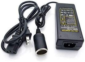 12V5A AC-DC電源変換アダプター カー用品 車載電器 シガーソケット 最大出力60W 電圧変換器 家庭用コンセントからシガーソケットに変換