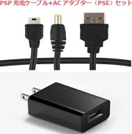 2イン1 USB充電ケーブ +ACアタブター（5V1A）セット 充電ケーブル PSP-1000 PSP-2000 PSP-3000 対応 断線…